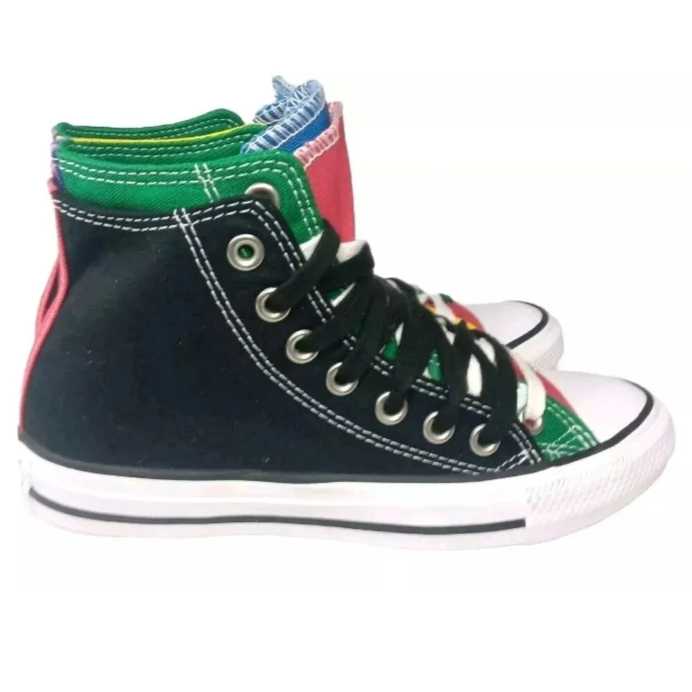 Converse Chuck Taylor All Star Double Upper High 'Black Multi' 167417F Size 6 M